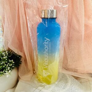 Light Weight Blue and Yellow Ombré Water Bottle Sealed/New Vitauthority